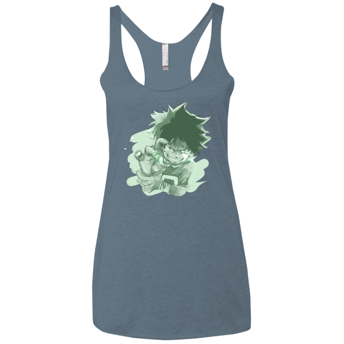 T-Shirts Indigo / X-Small Deku Sketch Women's Triblend Racerback Tank
