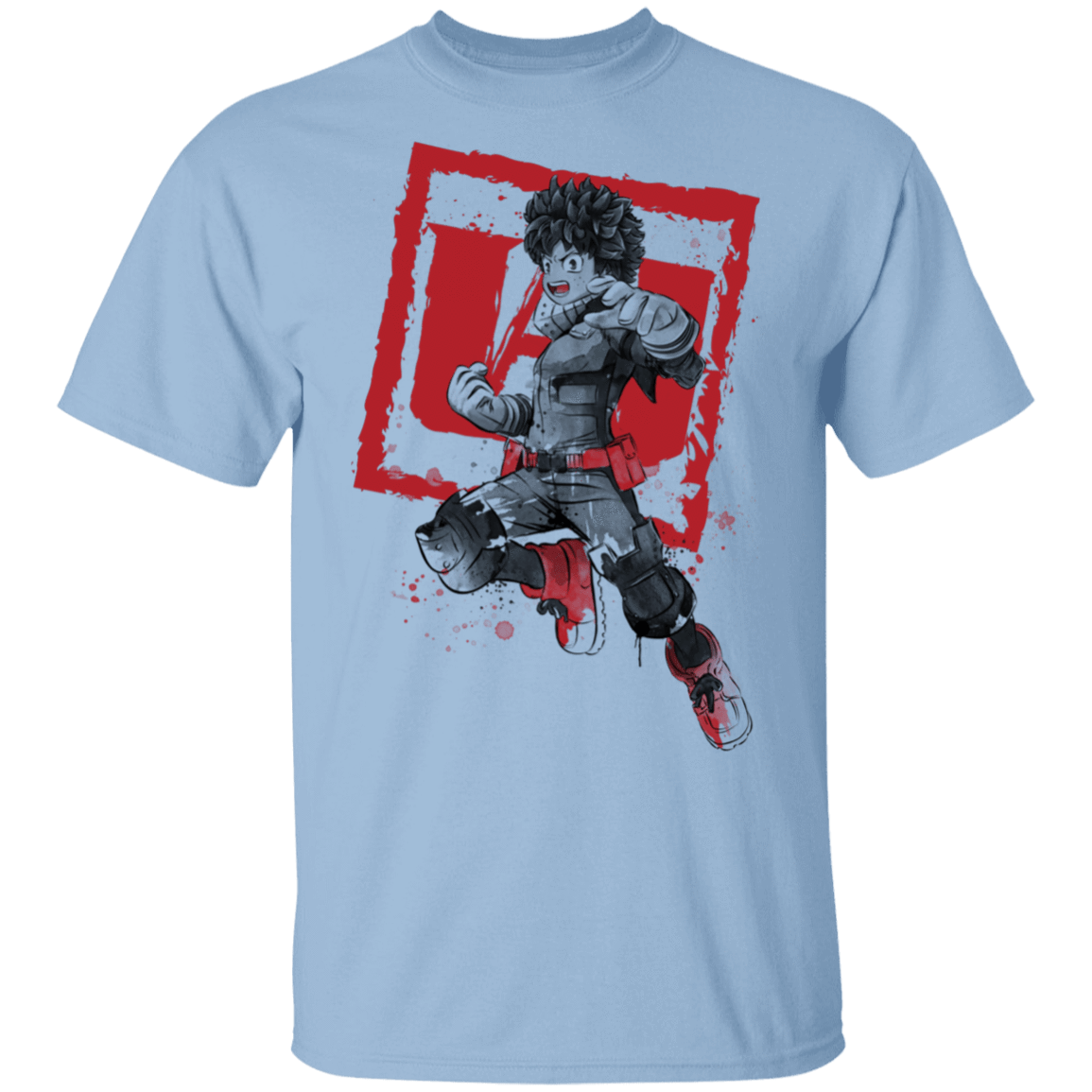 T-Shirts Light Blue / S Deku sumi-e T-Shirt