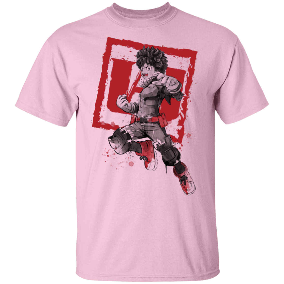 T-Shirts Light Pink / S Deku sumi-e T-Shirt