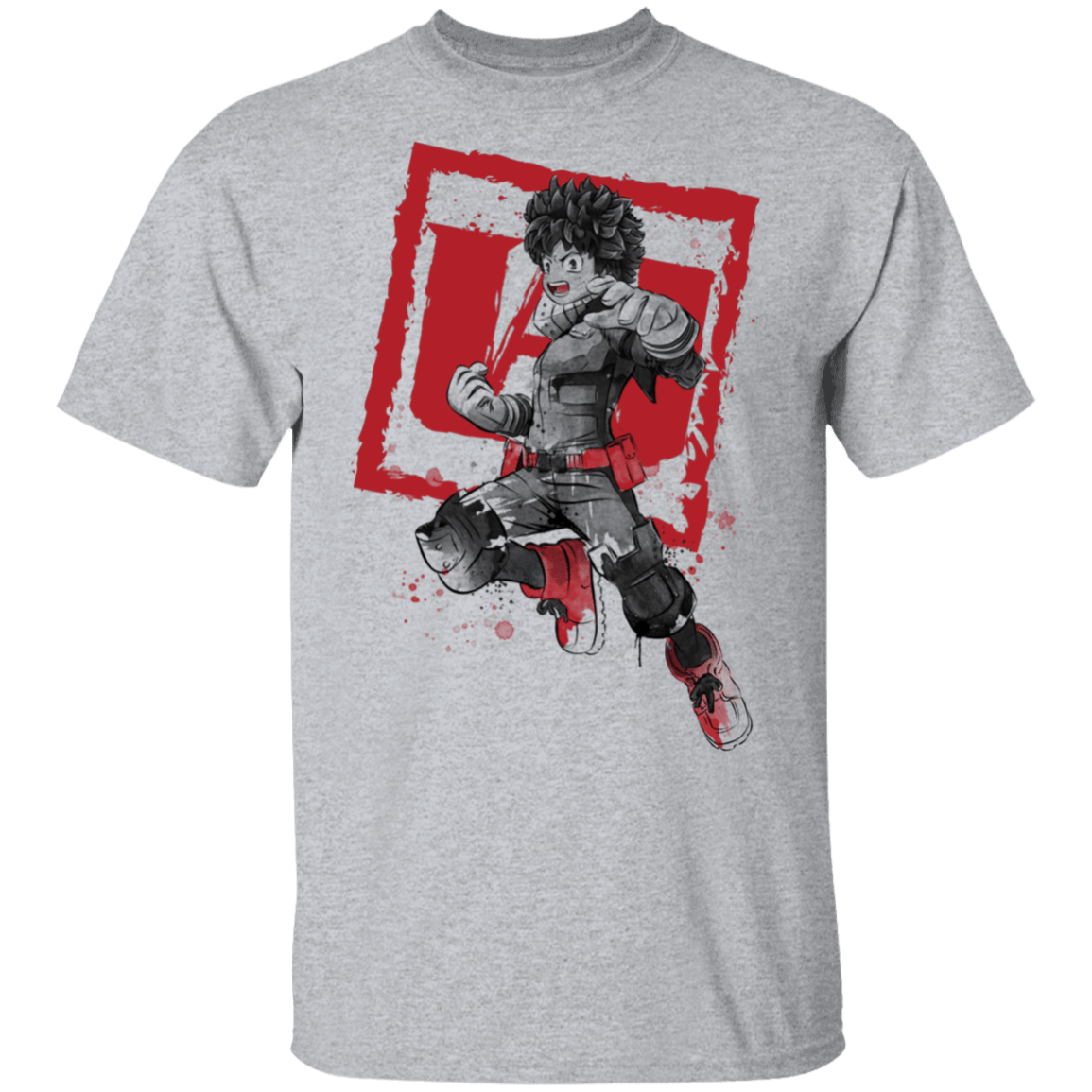 T-Shirts Sport Grey / S Deku sumi-e T-Shirt