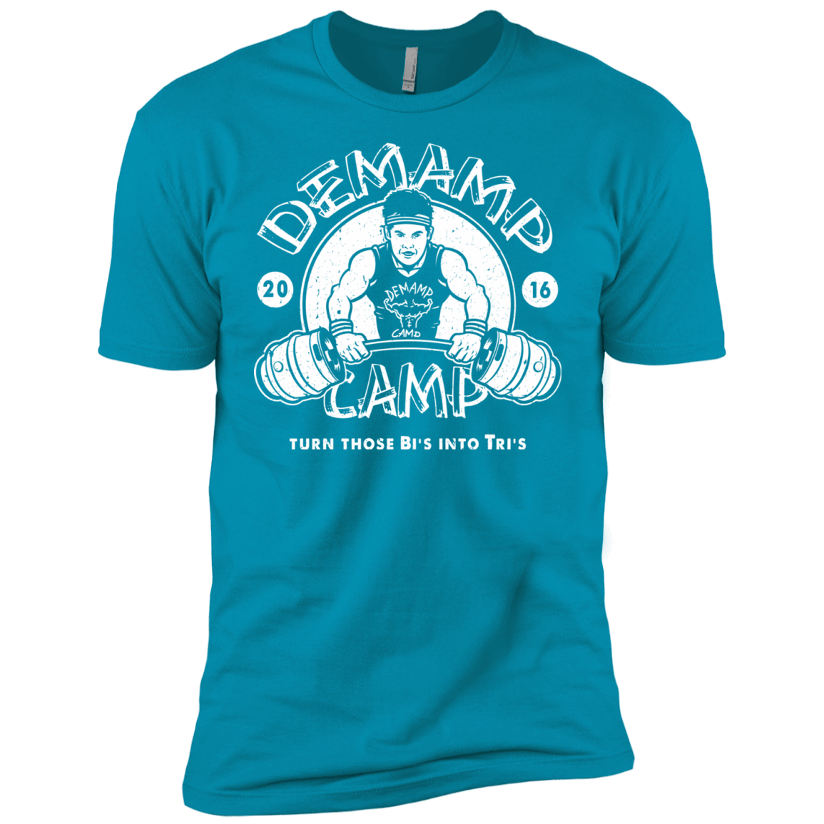 T-Shirts Turquoise / YXS Demamp Camp Boys Premium T-Shirt