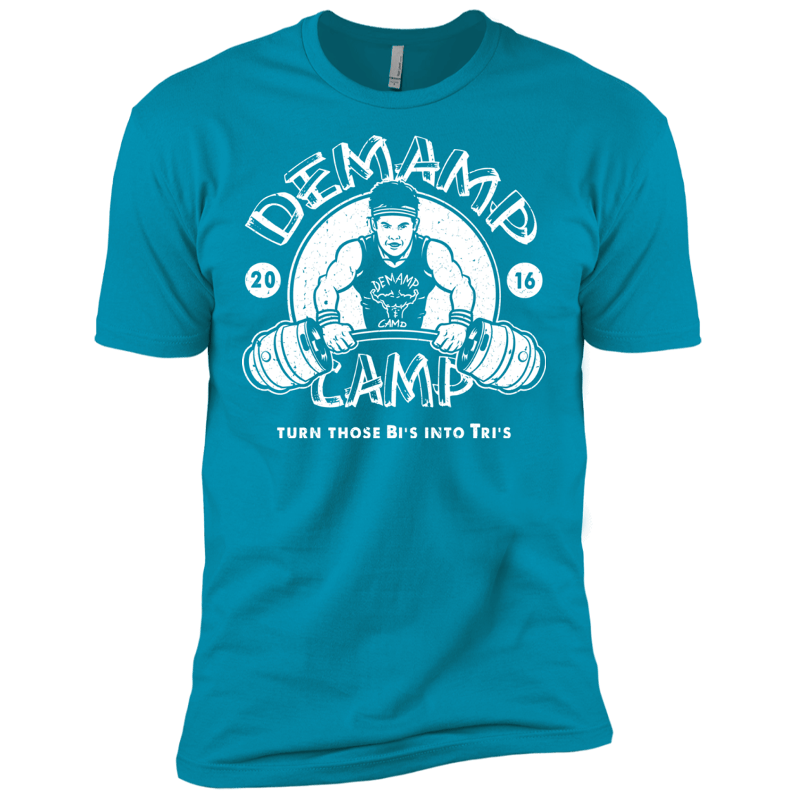 T-Shirts Turquoise / X-Small Demamp Camp Men's Premium T-Shirt