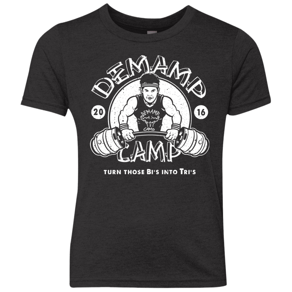T-Shirts Vintage Black / YXS Demamp Camp Youth Triblend T-Shirt