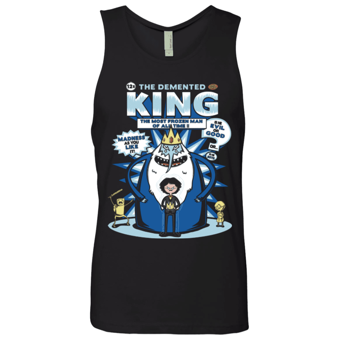 T-Shirts Black / Small Demented king Men's Premium Tank Top