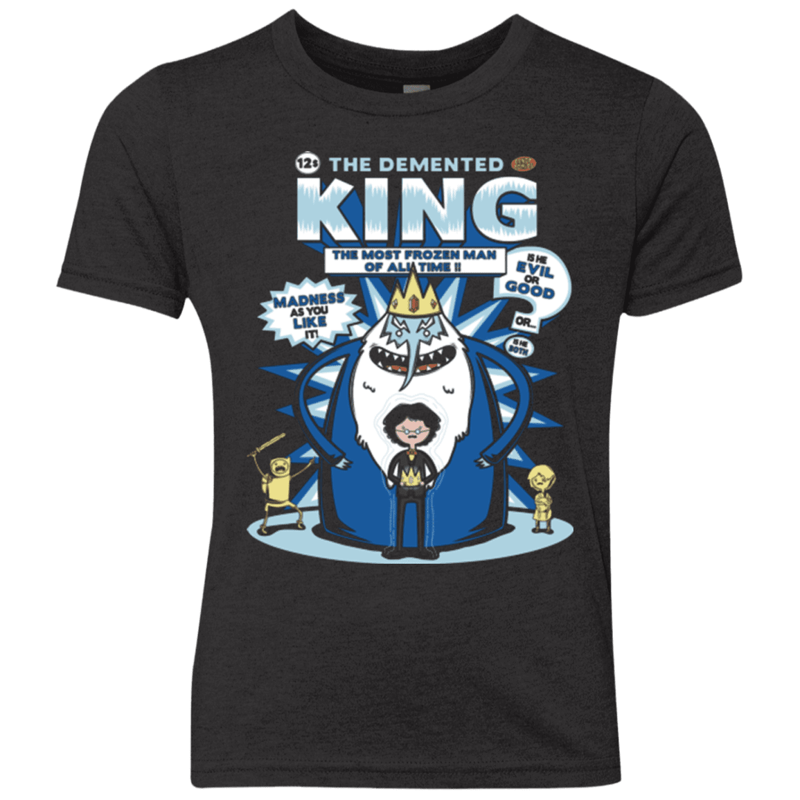 T-Shirts Vintage Black / YXS Demented king Youth Triblend T-Shirt