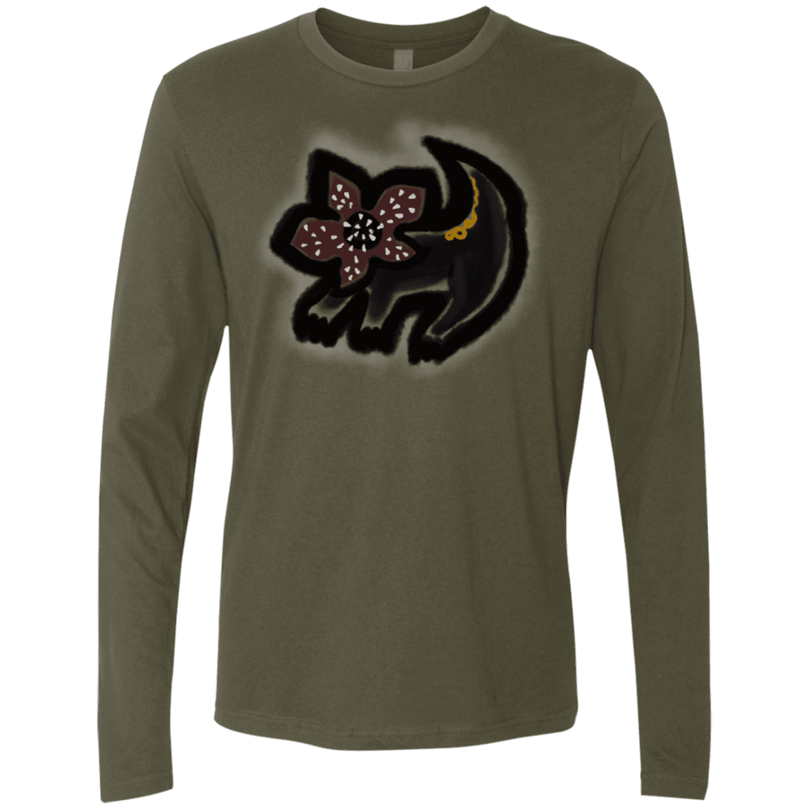 T-Shirts Military Green / S Demodog Rupestre Men's Premium Long Sleeve