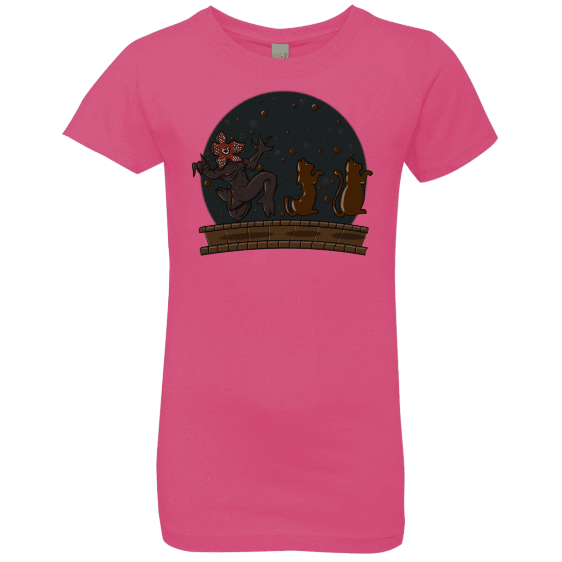 T-Shirts Hot Pink / YXS Demogorgon Chocolata Girls Premium T-Shirt