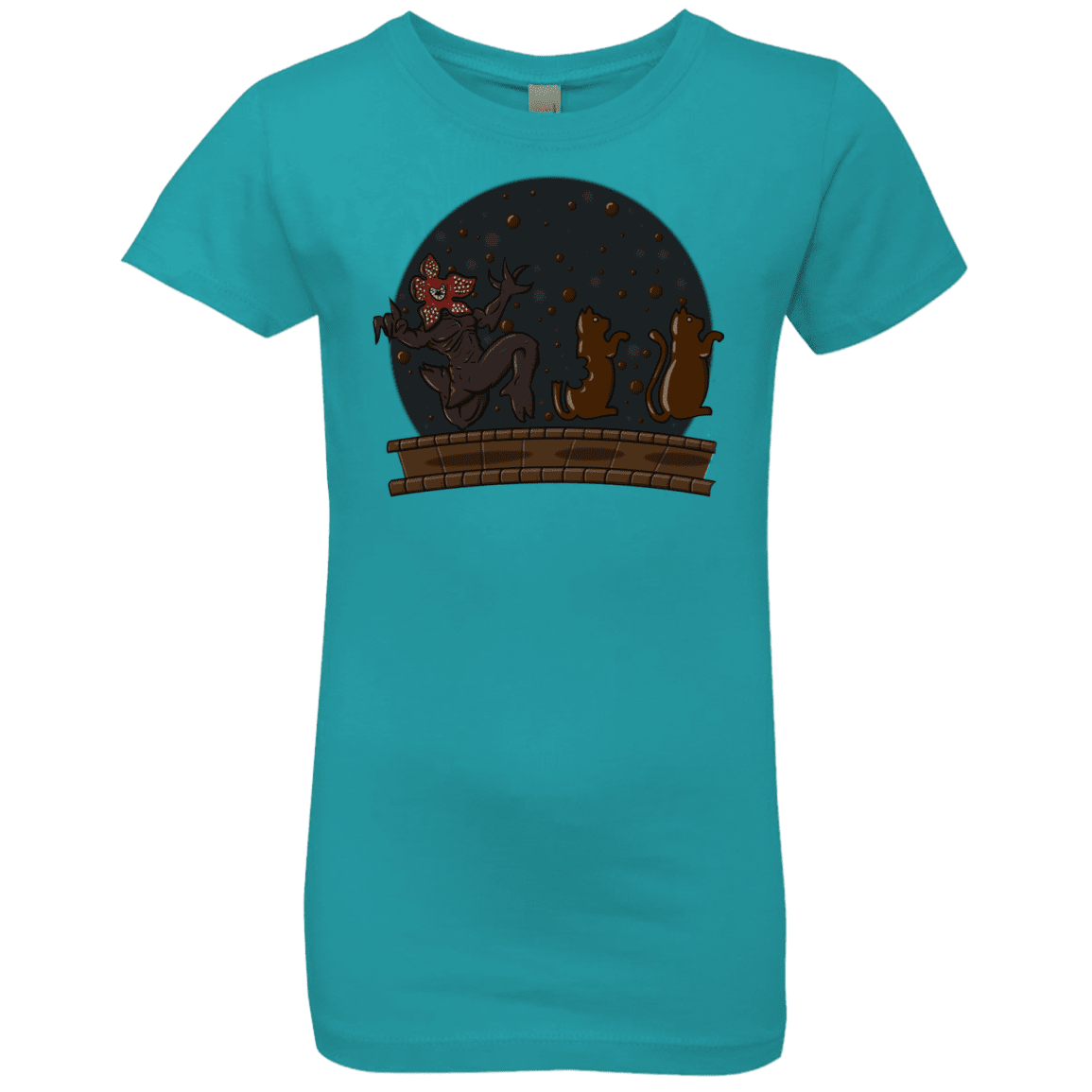 T-Shirts Tahiti Blue / YXS Demogorgon Chocolata Girls Premium T-Shirt