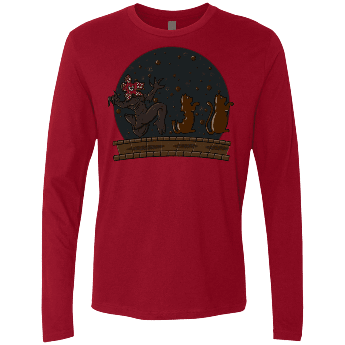 T-Shirts Cardinal / S Demogorgon Chocolata Men's Premium Long Sleeve