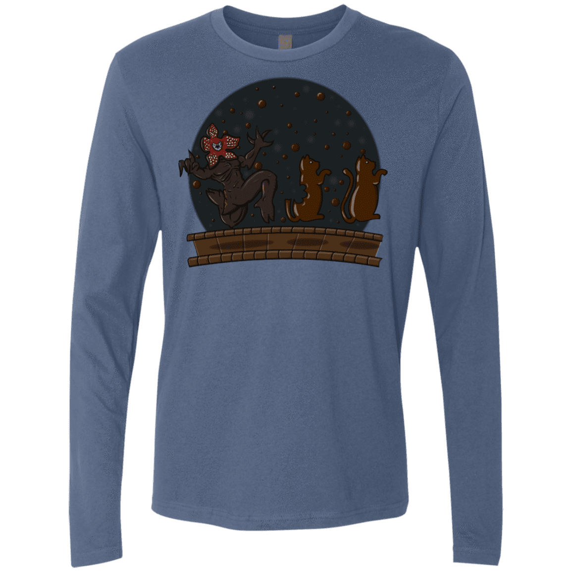 T-Shirts Indigo / S Demogorgon Chocolata Men's Premium Long Sleeve