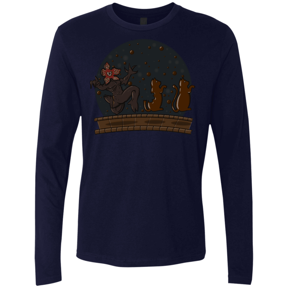 T-Shirts Midnight Navy / S Demogorgon Chocolata Men's Premium Long Sleeve
