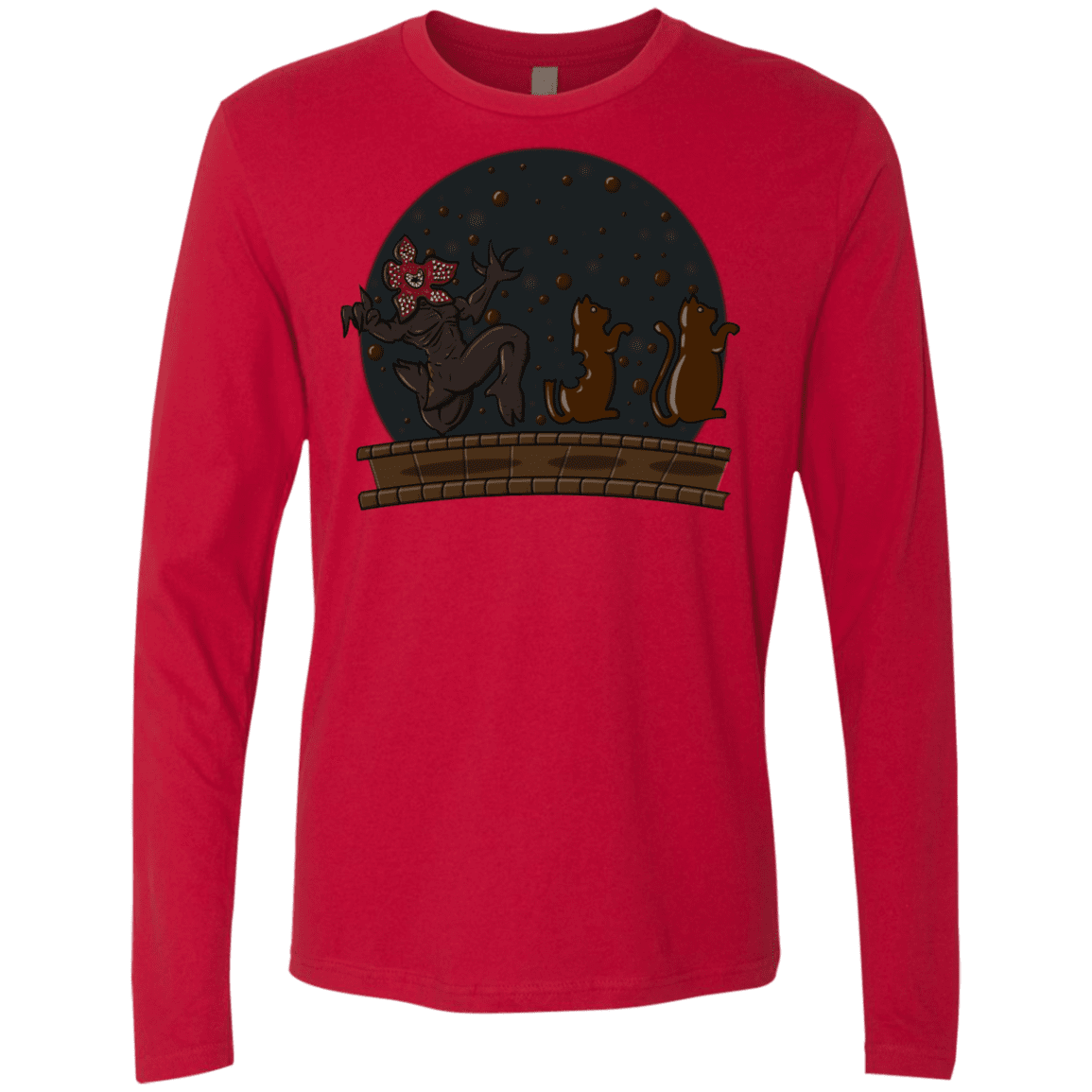 T-Shirts Red / S Demogorgon Chocolata Men's Premium Long Sleeve