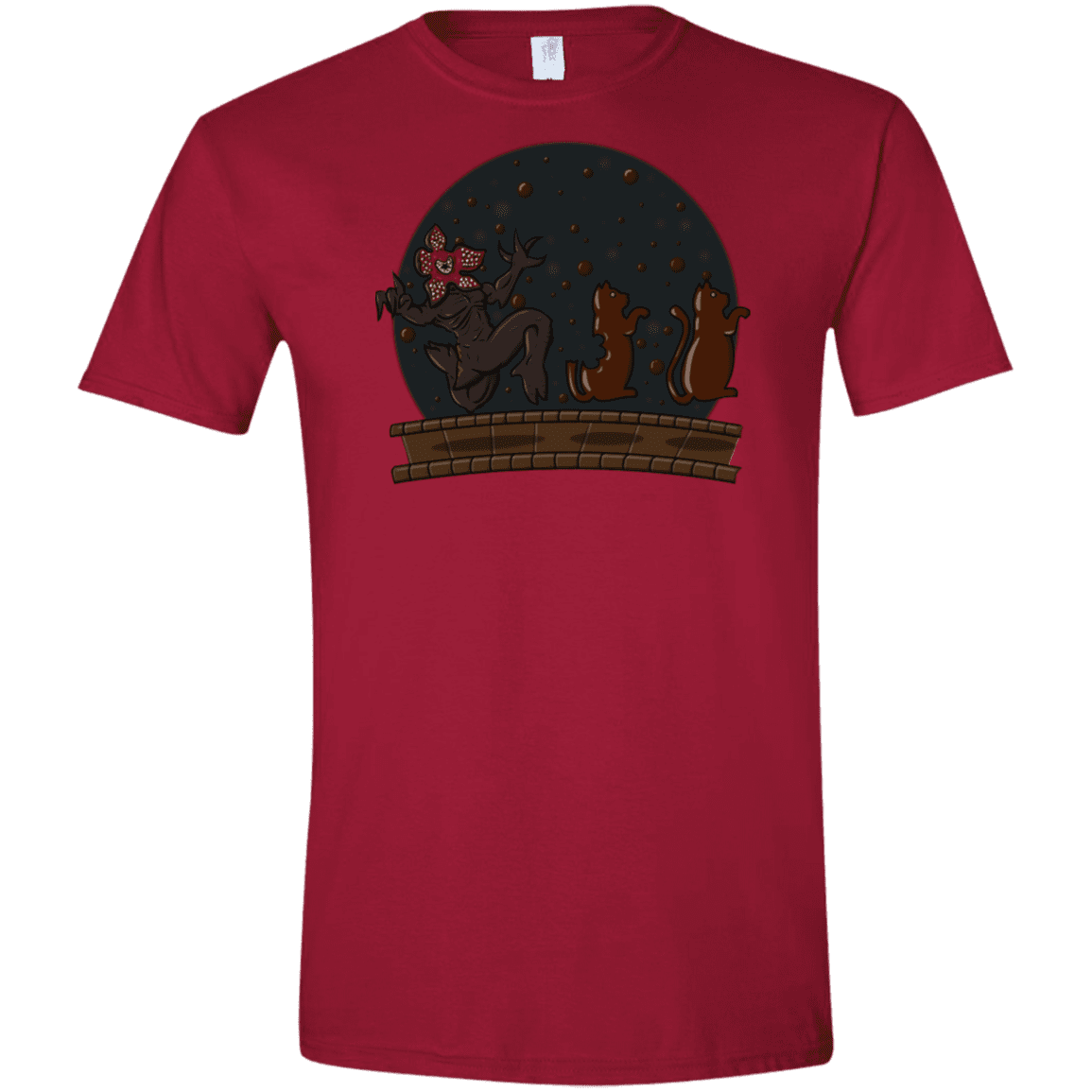 T-Shirts Cardinal Red / S Demogorgon Chocolata Men's Semi-Fitted Softstyle