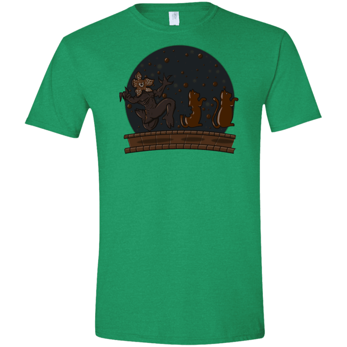 T-Shirts Heather Irish Green / M Demogorgon Chocolata Men's Semi-Fitted Softstyle