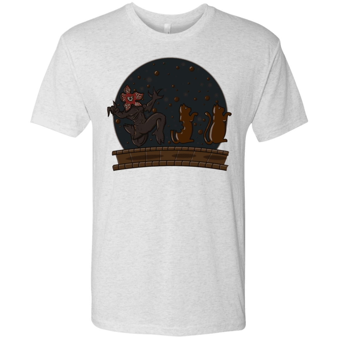 T-Shirts Heather White / S Demogorgon Chocolata Men's Triblend T-Shirt