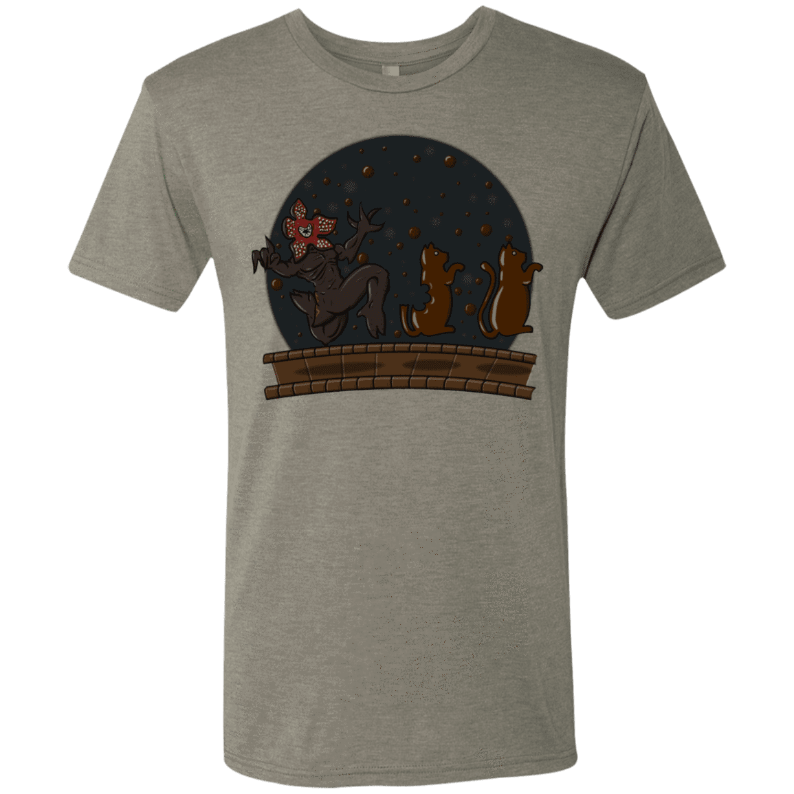 T-Shirts Venetian Grey / S Demogorgon Chocolata Men's Triblend T-Shirt