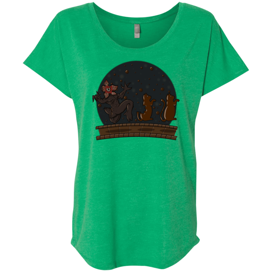 T-Shirts Envy / X-Small Demogorgon Chocolata Triblend Dolman Sleeve