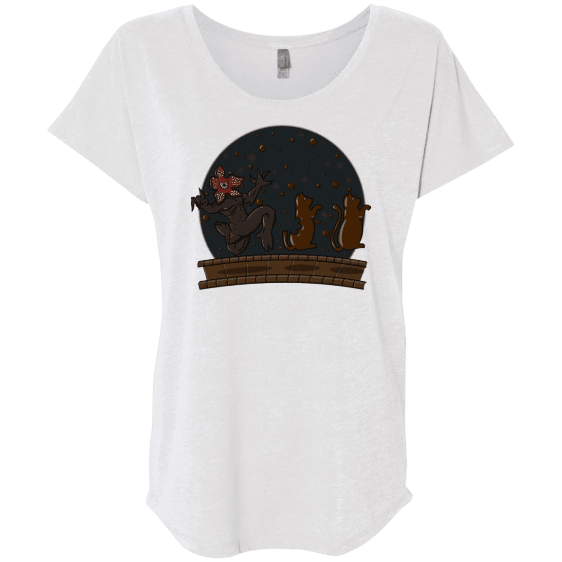 T-Shirts Heather White / X-Small Demogorgon Chocolata Triblend Dolman Sleeve