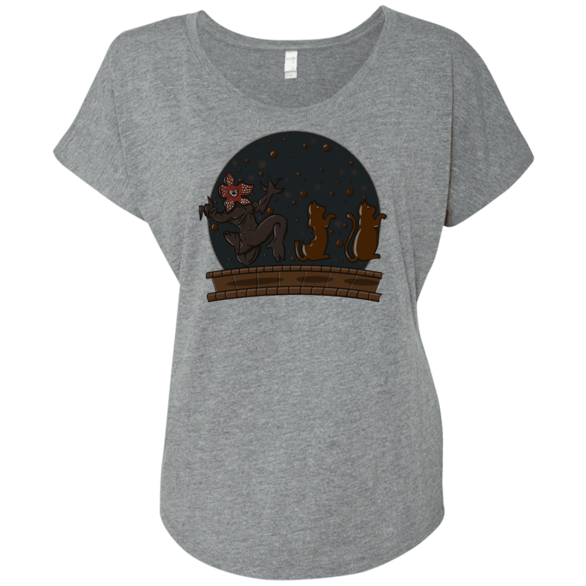 T-Shirts Premium Heather / X-Small Demogorgon Chocolata Triblend Dolman Sleeve