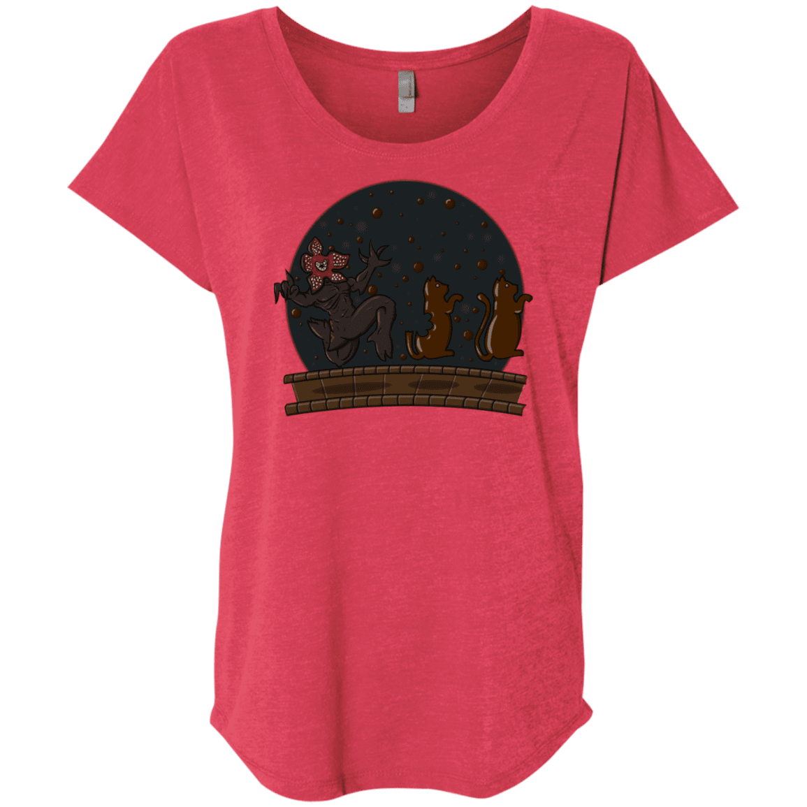 T-Shirts Vintage Red / X-Small Demogorgon Chocolata Triblend Dolman Sleeve