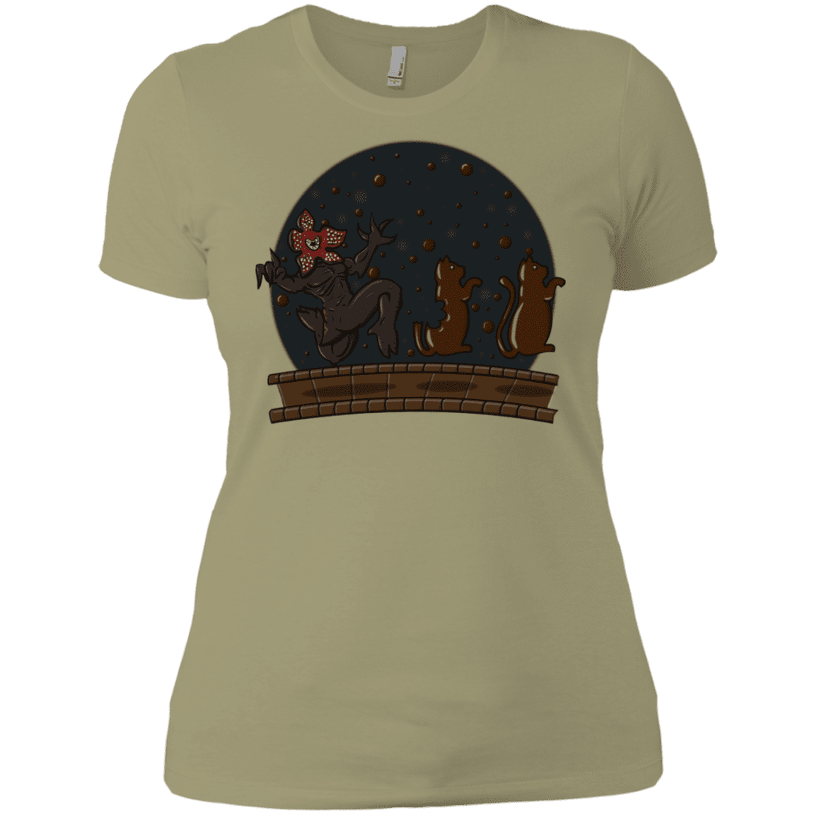 T-Shirts Light Olive / X-Small Demogorgon Chocolata Women's Premium T-Shirt