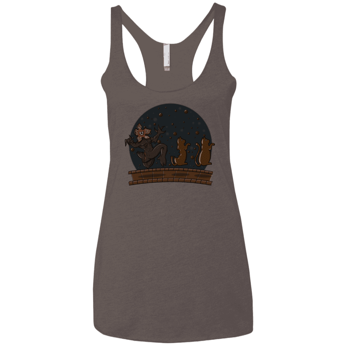 T-Shirts Macchiato / X-Small Demogorgon Chocolata Women's Triblend Racerback Tank