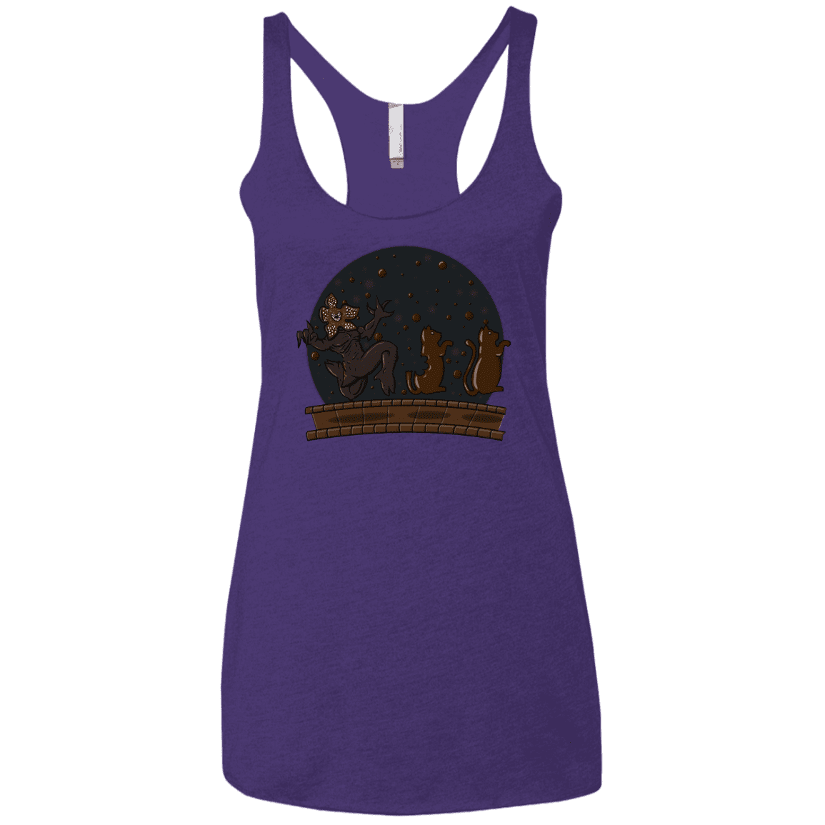 T-Shirts Purple Rush / X-Small Demogorgon Chocolata Women's Triblend Racerback Tank