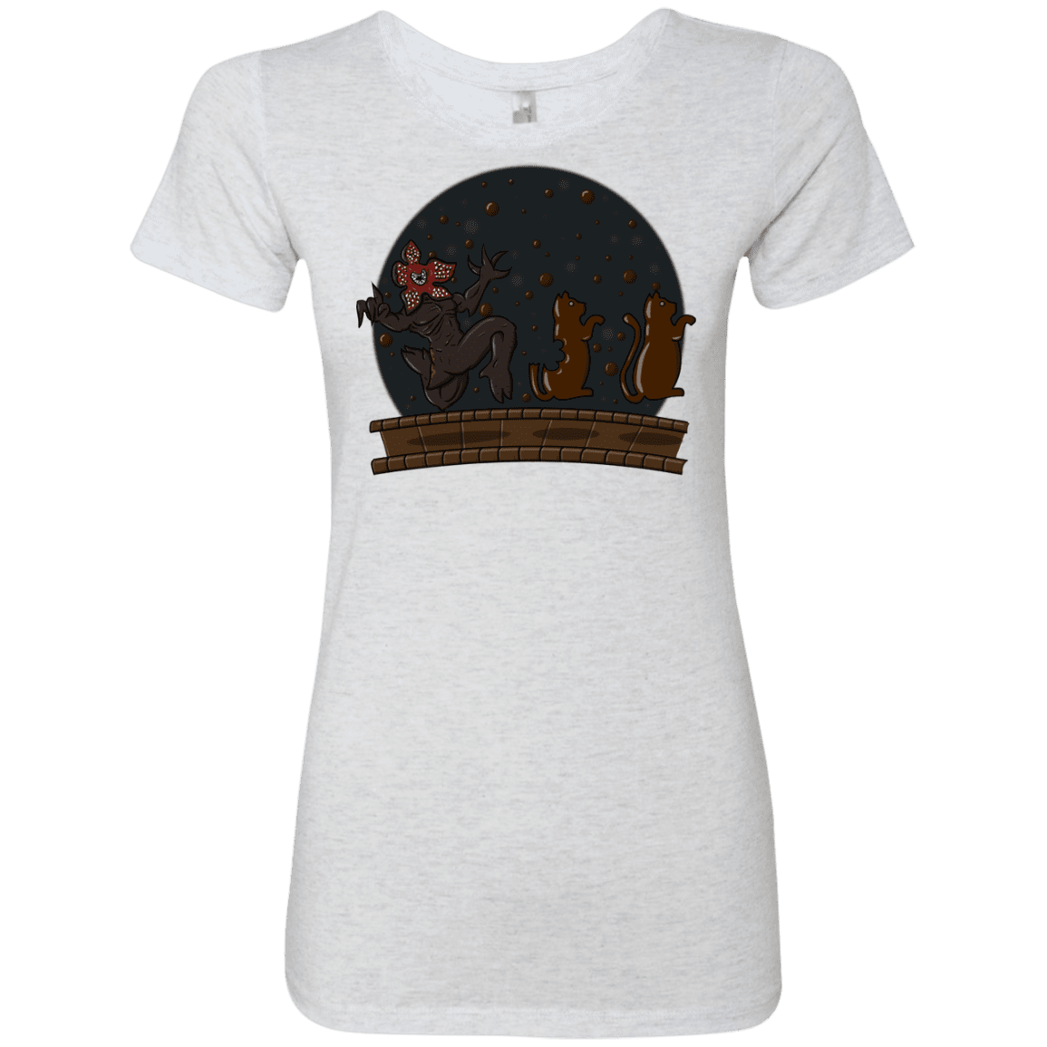 T-Shirts Heather White / S Demogorgon Chocolata Women's Triblend T-Shirt
