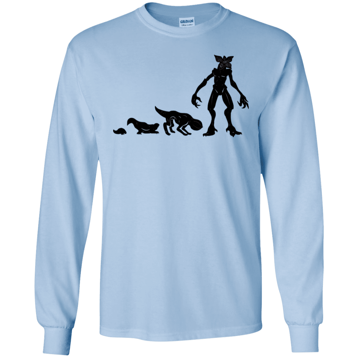 T-Shirts Light Blue / S Demogorgon Evolution Men's Long Sleeve T-Shirt