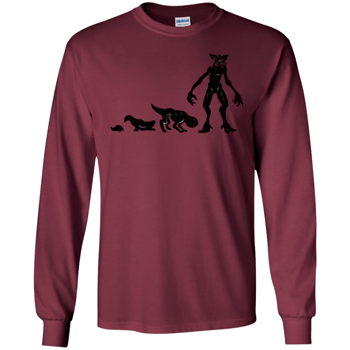 T-Shirts Maroon / S Demogorgon Evolution Men's Long Sleeve T-Shirt