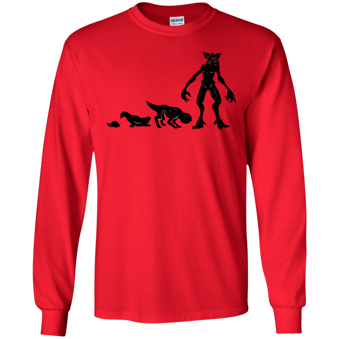 T-Shirts Red / S Demogorgon Evolution Men's Long Sleeve T-Shirt