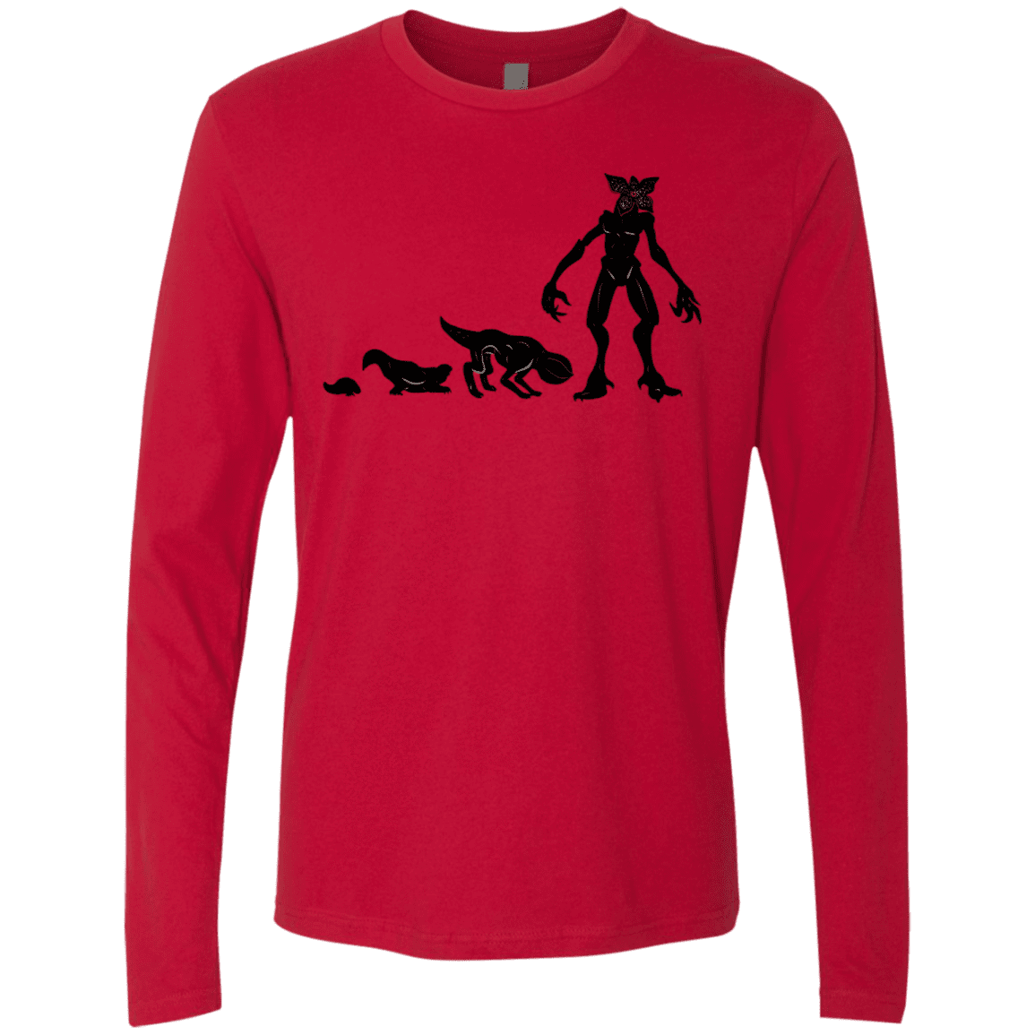 T-Shirts Red / S Demogorgon Evolution Men's Premium Long Sleeve