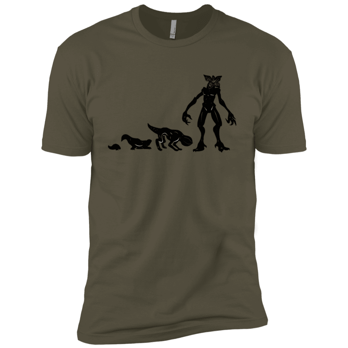 T-Shirts Military Green / X-Small Demogorgon Evolution Men's Premium T-Shirt