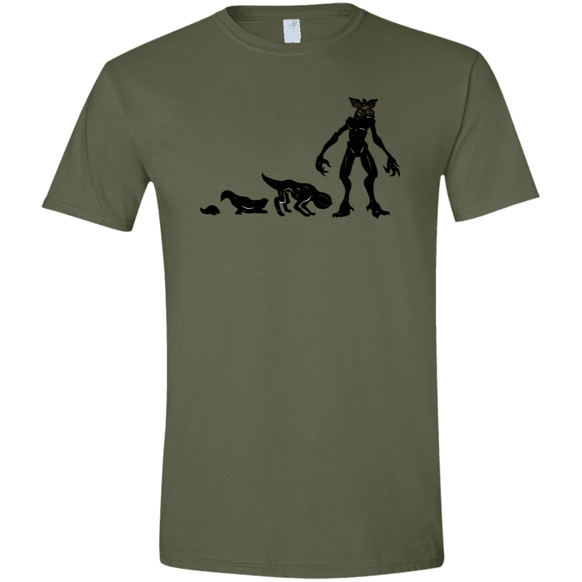 T-Shirts Military Green / S Demogorgon Evolution Men's Semi-Fitted Softstyle