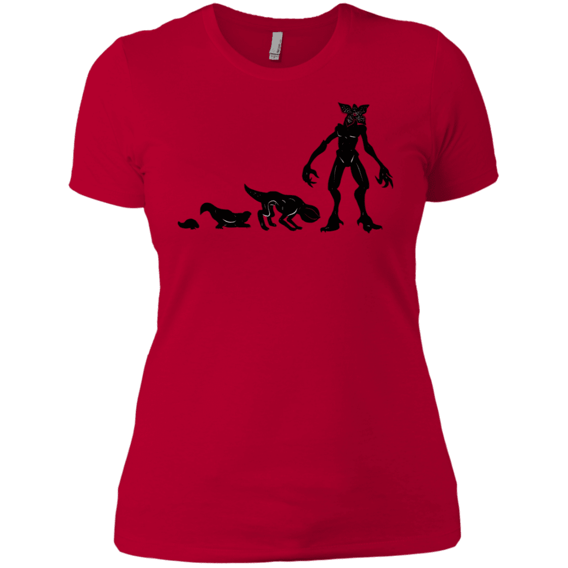 T-Shirts Red / X-Small Demogorgon Evolution Women's Premium T-Shirt