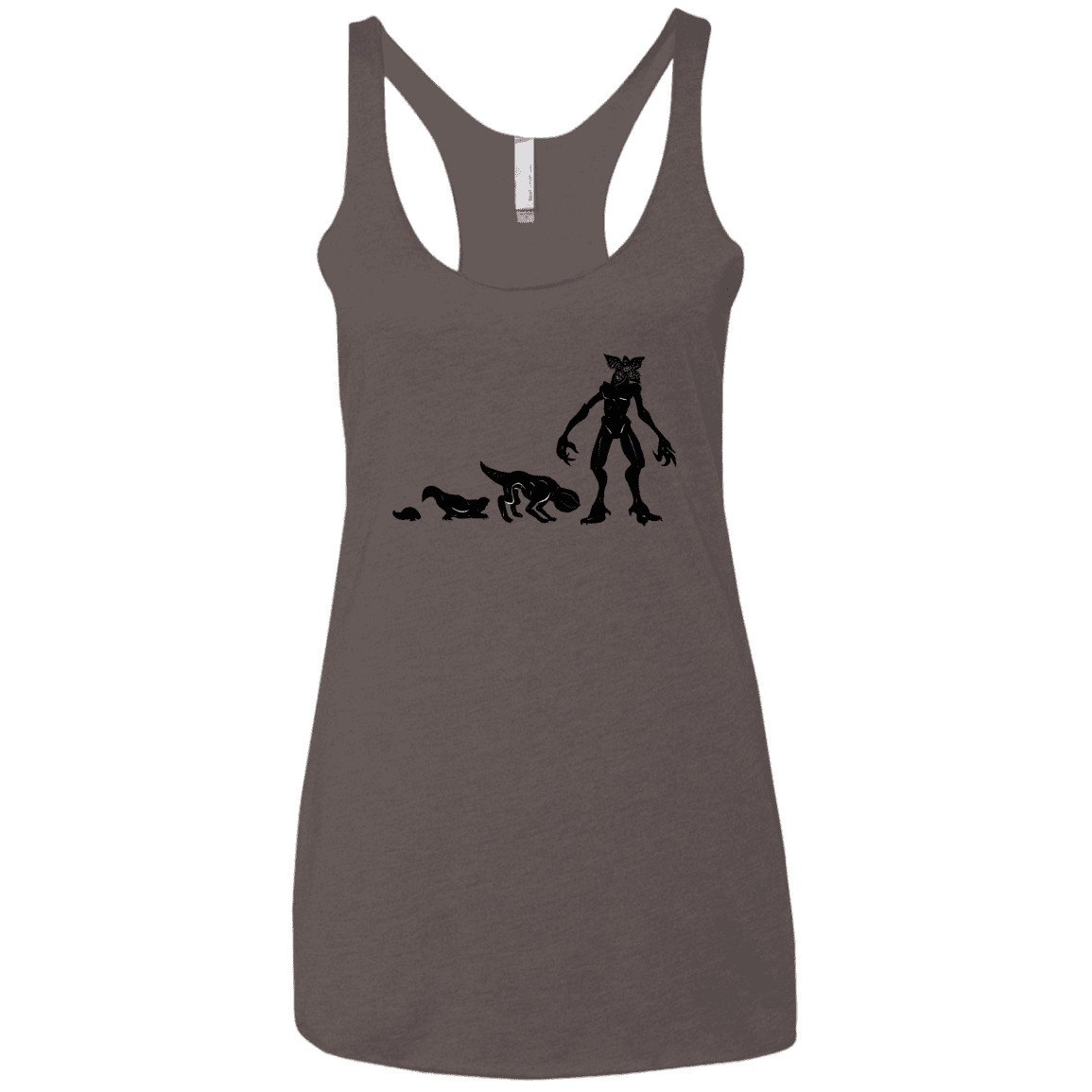 T-Shirts Macchiato / X-Small Demogorgon Evolution Women's Triblend Racerback Tank