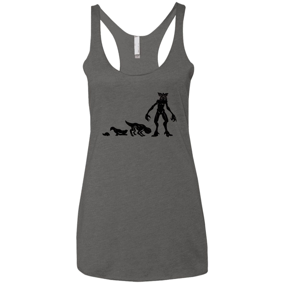 T-Shirts Premium Heather / X-Small Demogorgon Evolution Women's Triblend Racerback Tank