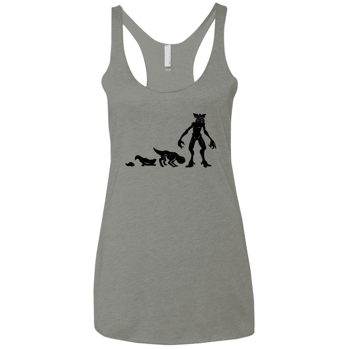 T-Shirts Venetian Grey / X-Small Demogorgon Evolution Women's Triblend Racerback Tank