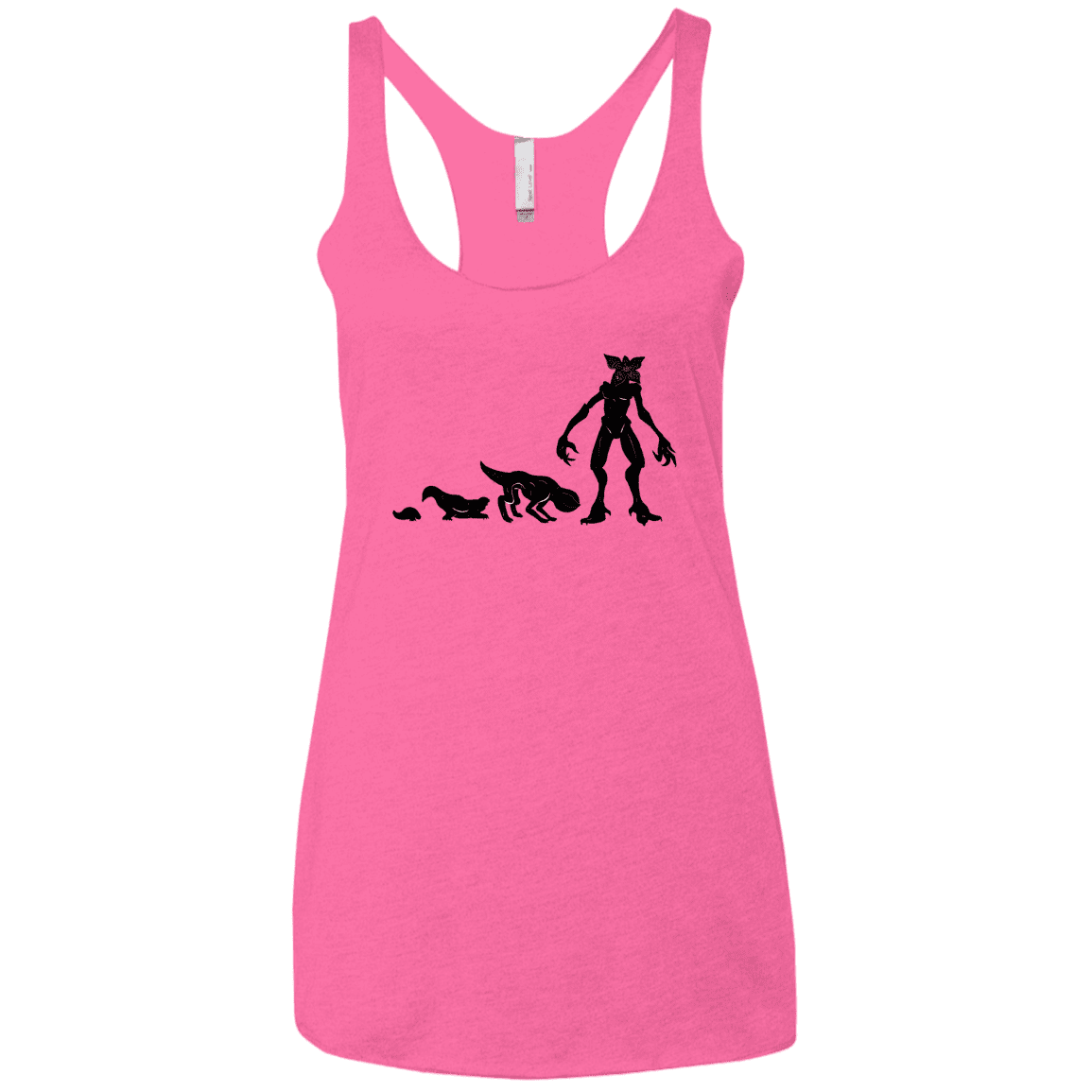 T-Shirts Vintage Pink / X-Small Demogorgon Evolution Women's Triblend Racerback Tank