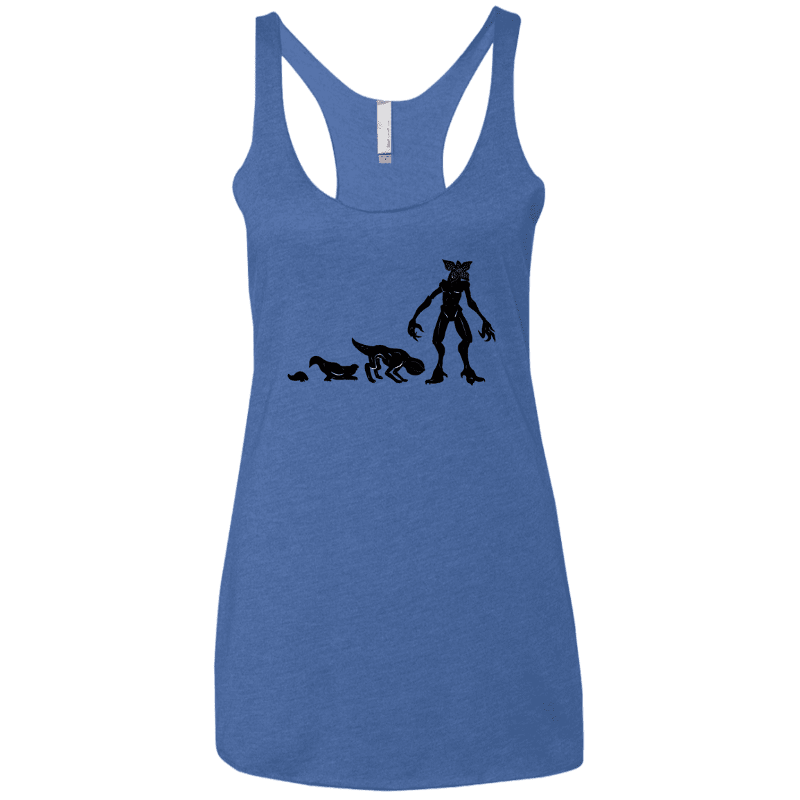 T-Shirts Vintage Royal / X-Small Demogorgon Evolution Women's Triblend Racerback Tank