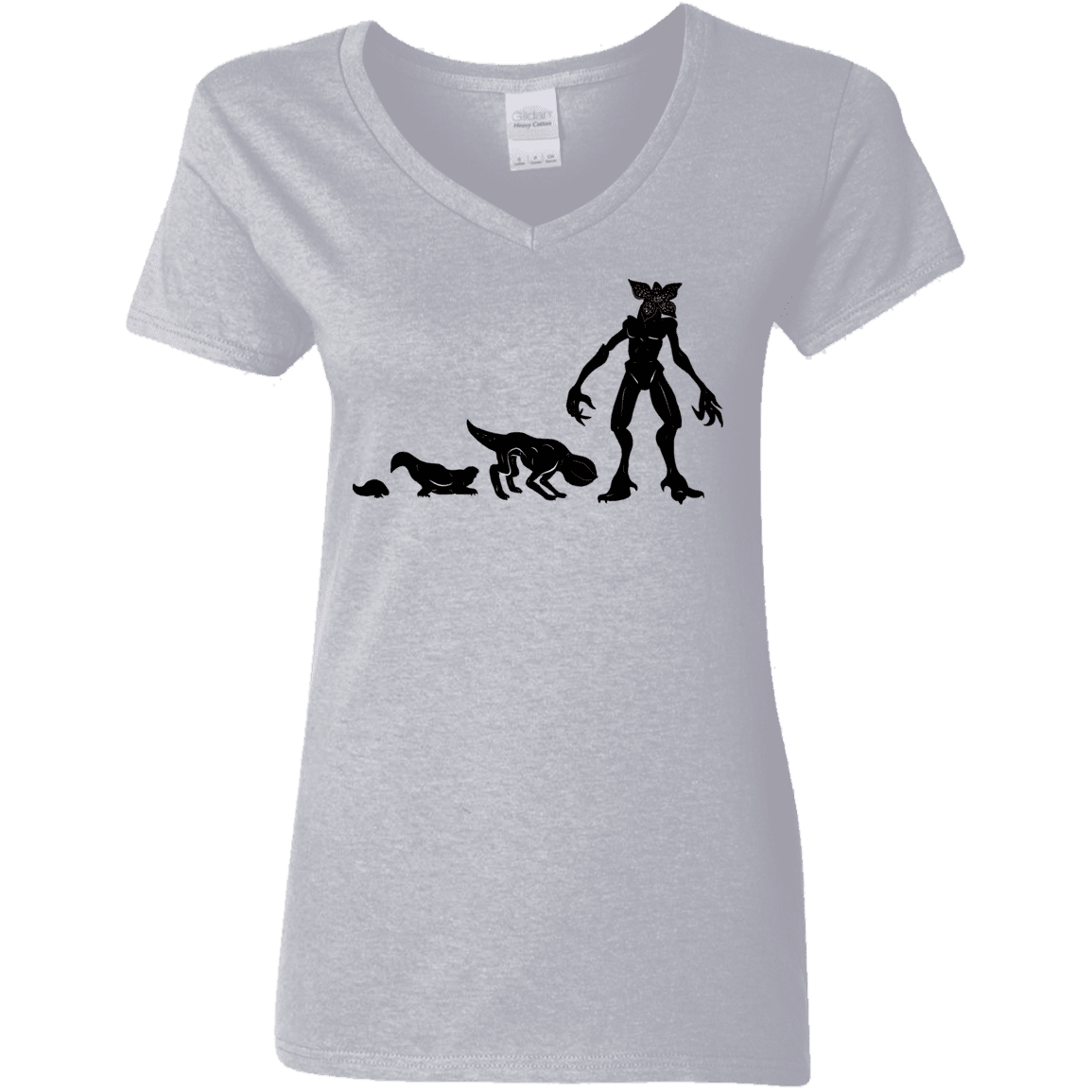 T-Shirts Sport Grey / S Demogorgon Evolution Women's V-Neck T-Shirt