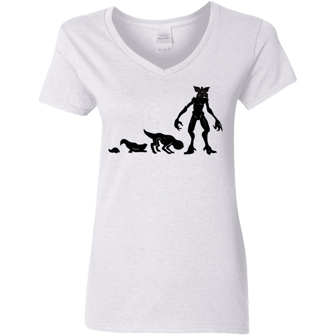 T-Shirts White / S Demogorgon Evolution Women's V-Neck T-Shirt