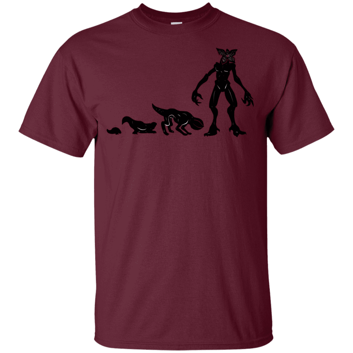 T-Shirts Maroon / YXS Demogorgon Evolution Youth T-Shirt