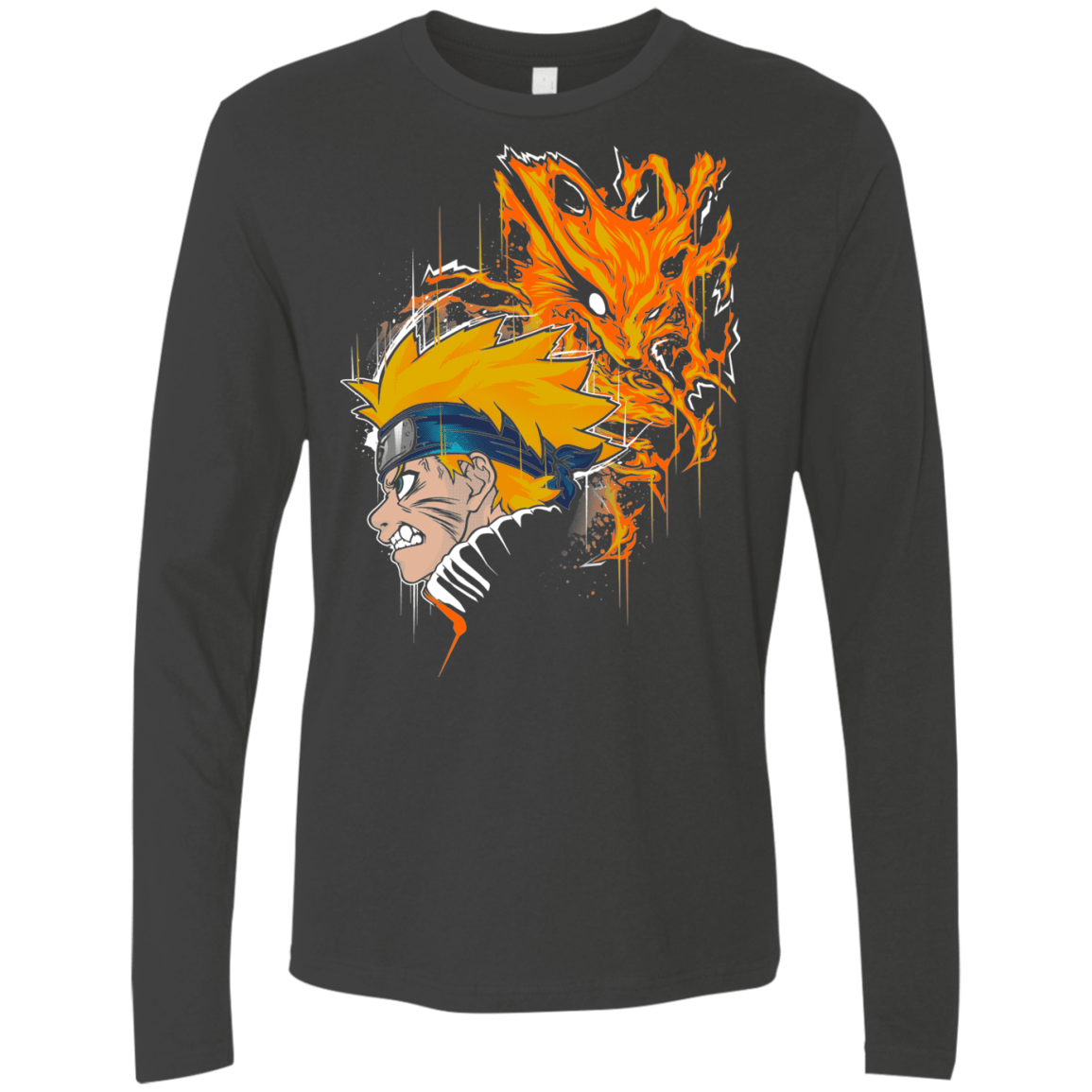 T-Shirts Heavy Metal / S Demon Fox Men's Premium Long Sleeve