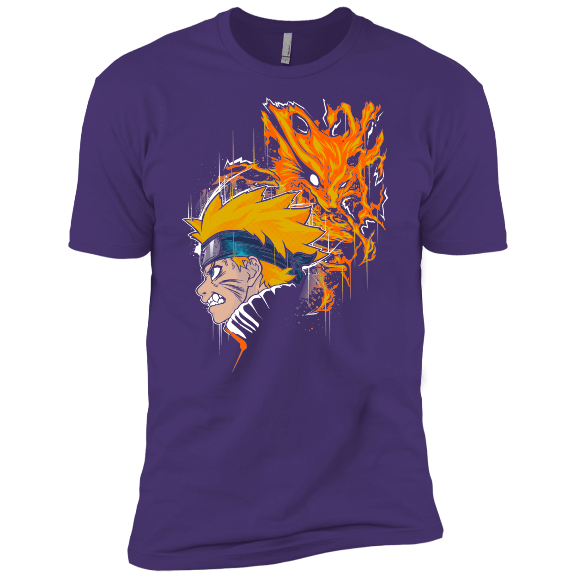 T-Shirts Purple Rush/ / X-Small Demon Fox Men's Premium T-Shirt