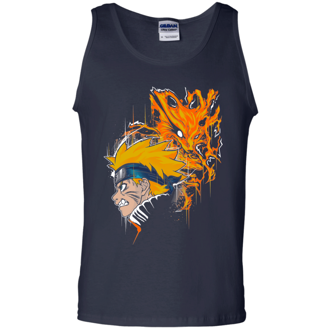 T-Shirts Navy / S Demon Fox Men's Tank Top