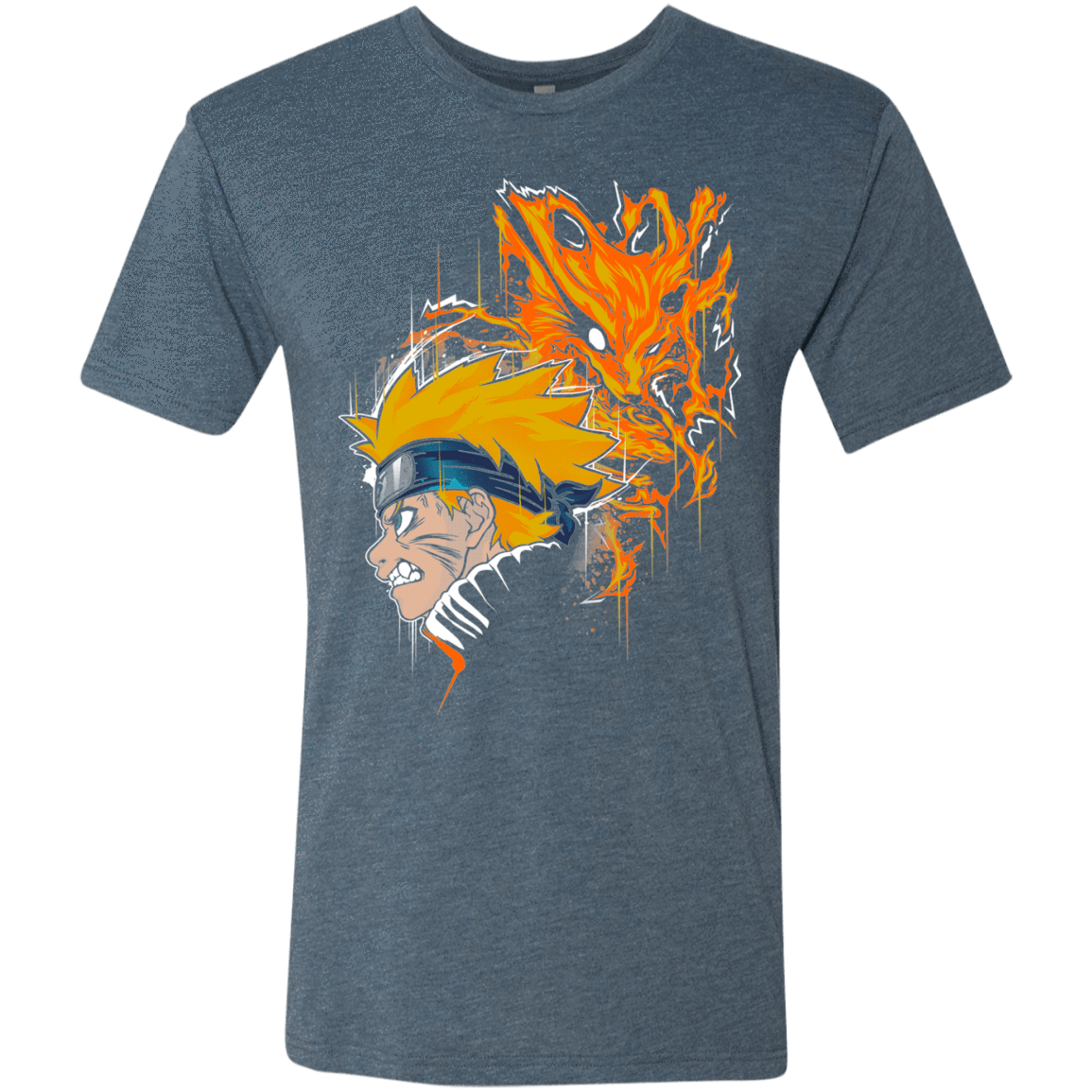 T-Shirts Indigo / S Demon Fox Men's Triblend T-Shirt