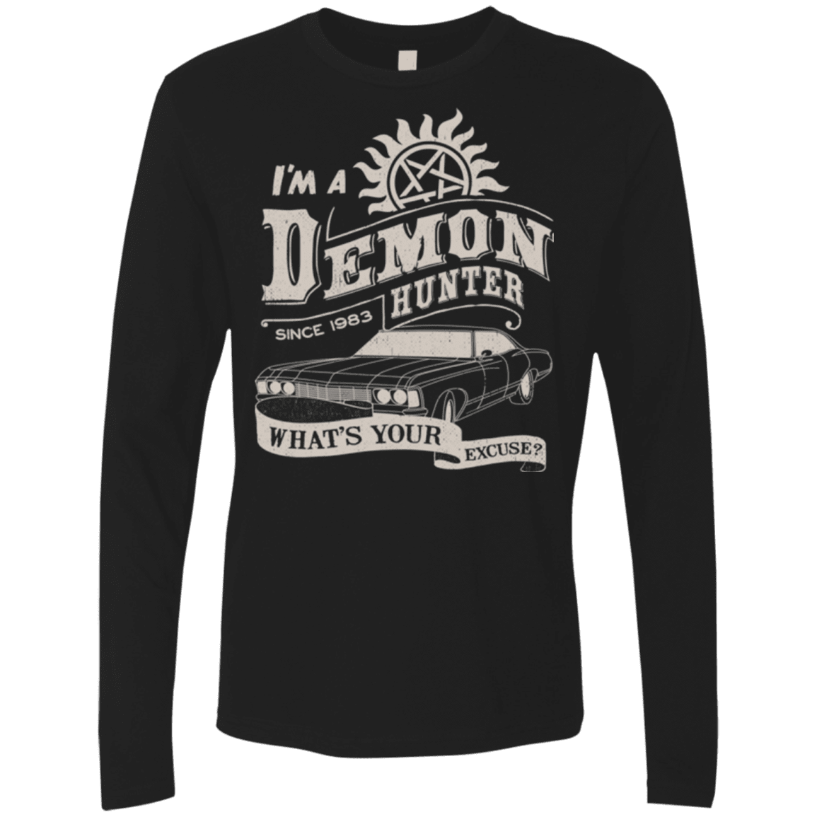 T-Shirts Black / Small Demon Hunter (1) Men's Premium Long Sleeve