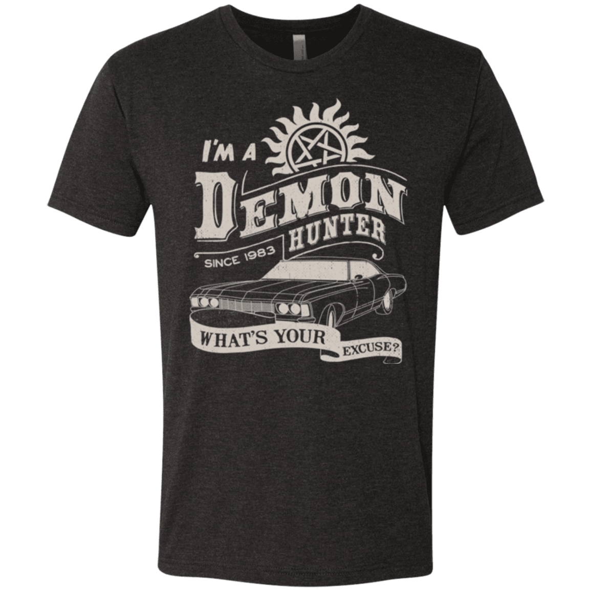 T-Shirts Vintage Black / Small Demon Hunter (1) Men's Triblend T-Shirt