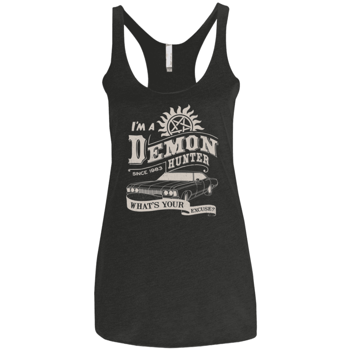 T-Shirts Vintage Black / X-Small Demon Hunter (1) Women's Triblend Racerback Tank